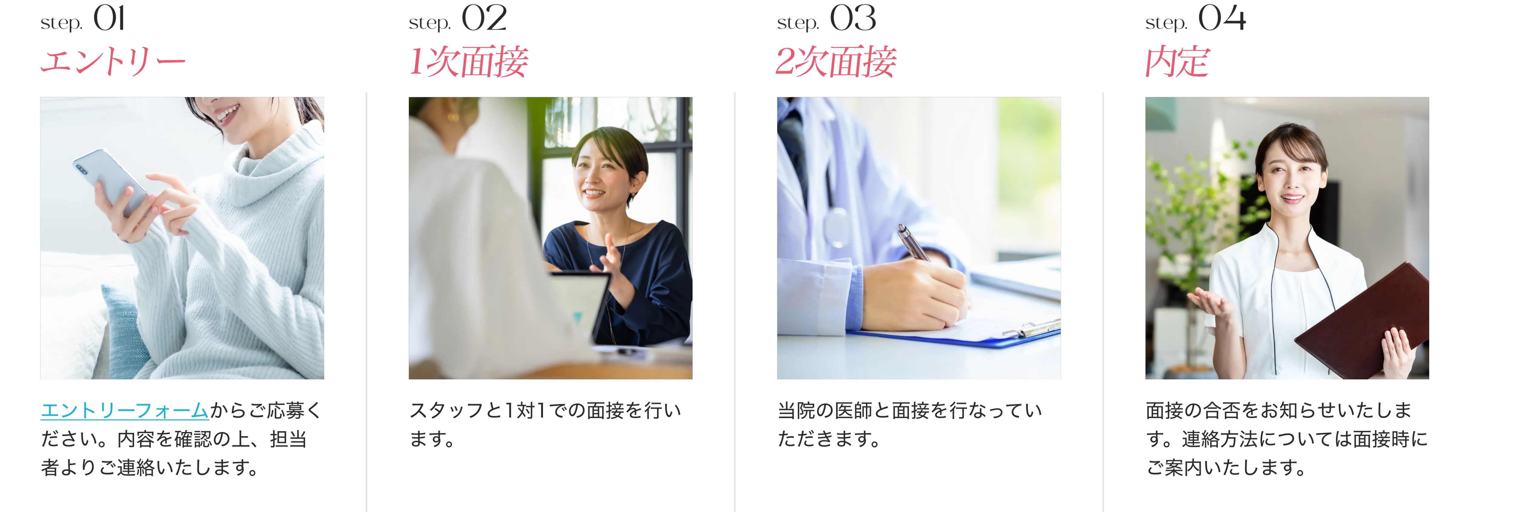 エントリー/面接/内定