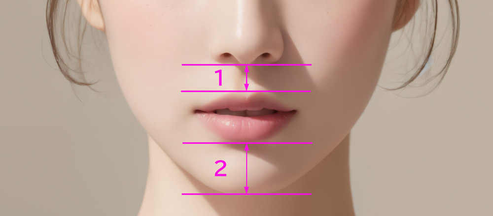 口元の黄金比